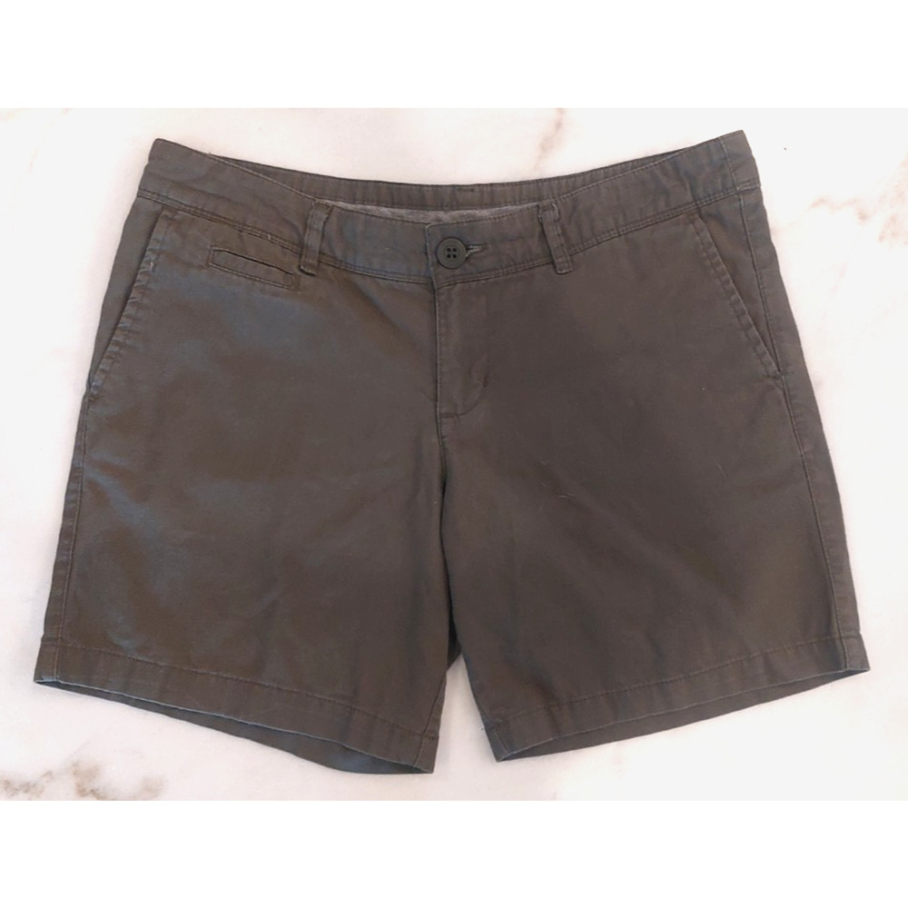 Nike The Athletic Dept. Chino Shorts Women's Size 8 Olive‎ Flat Front Casual
